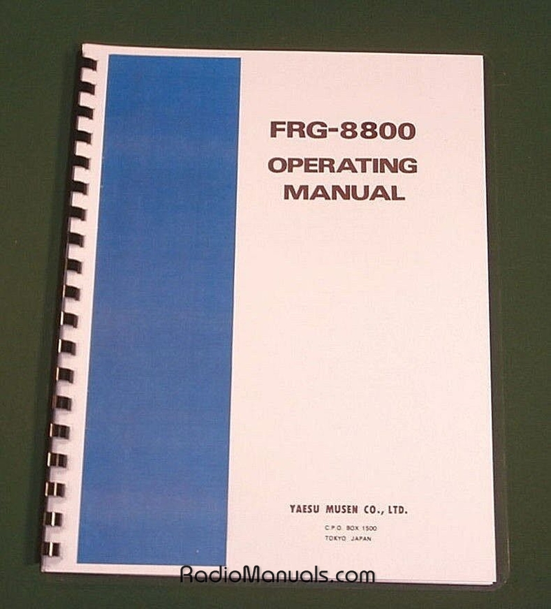 Yaesu FRG-8800 Instruction Manual